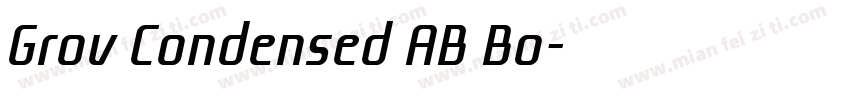 Grov Condensed AB Bo字体转换